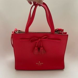 Kate Spade New York Hayes Street Small Isobel Tasseled Bow satchel